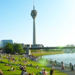 Rheinwiese am KIT / Apollo mit Super Sonnenuntergang