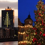 Weihnachtsbaum Düsseldorfer Art - nicht nur mit Grün...